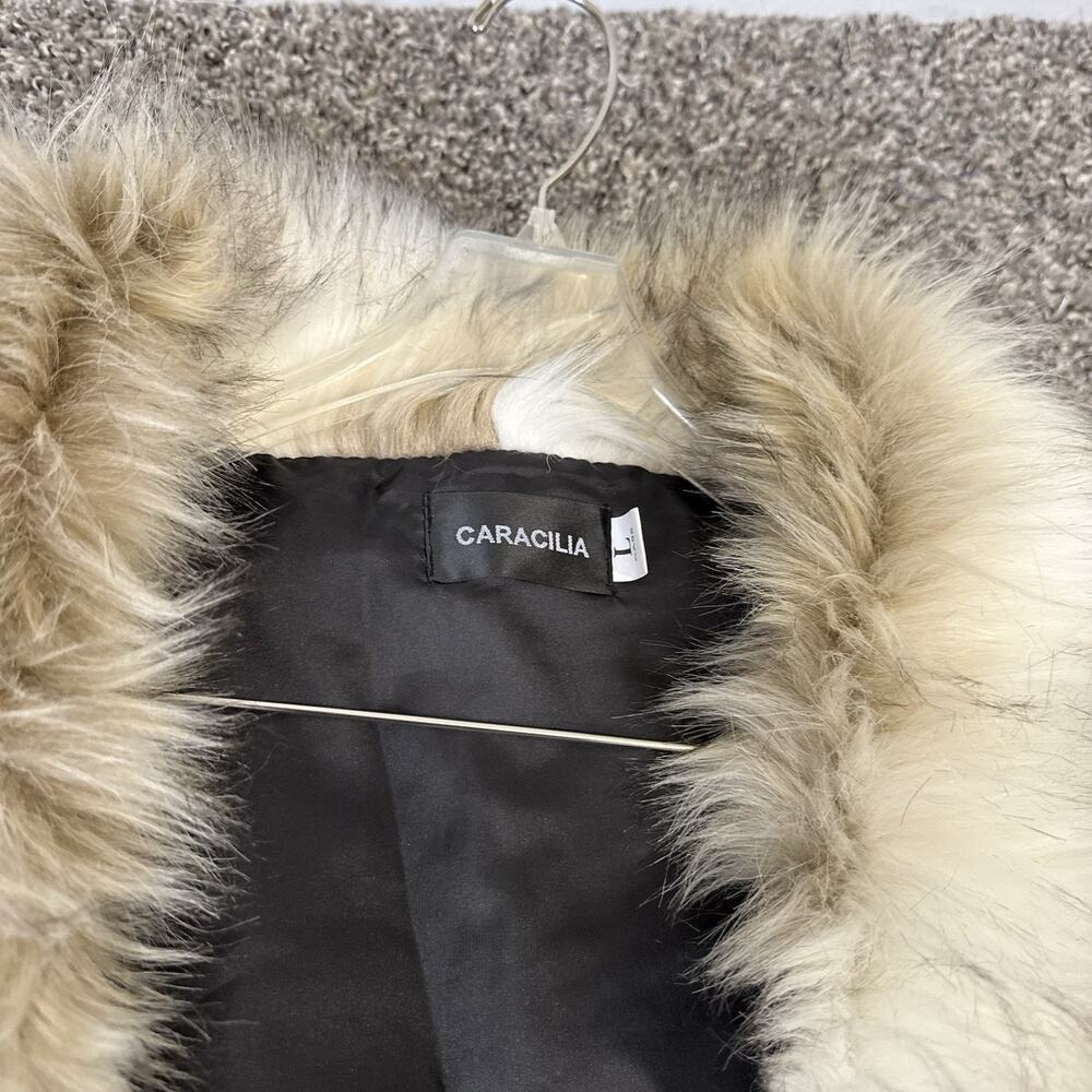Caracilia Luxury Faux Fur Wrap Shawl Stole Size Large NEW - Picture 2 of 4
